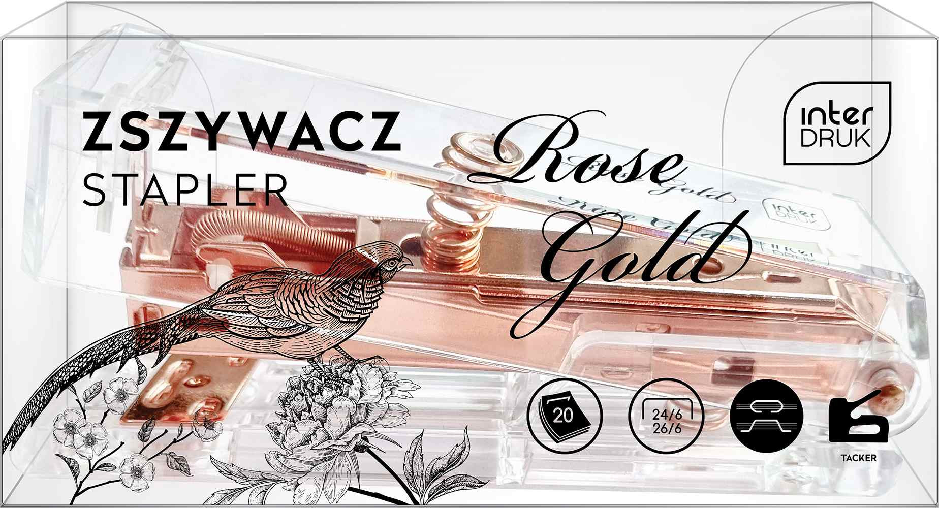 Zszywacz Rose Gold Interdruk
